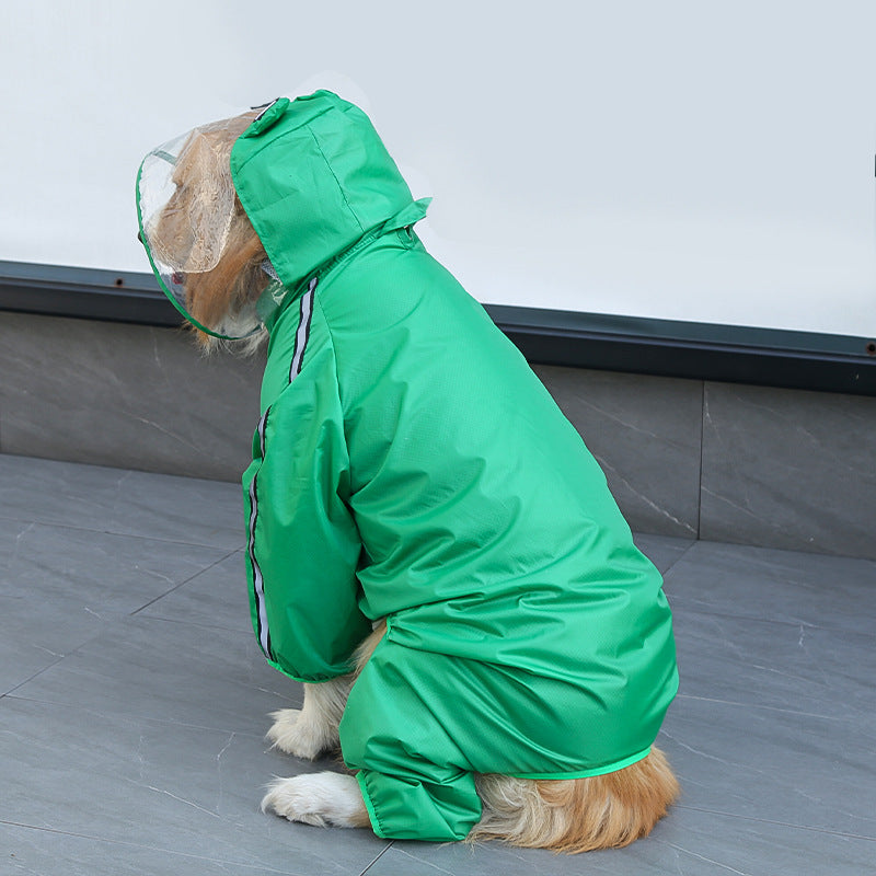 The Frog-Themed Dog Raincoat