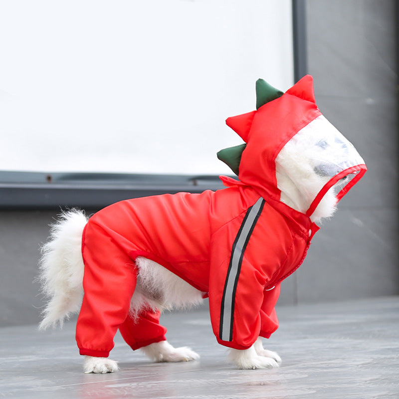 The Dragon-Themed Dog Raincoat