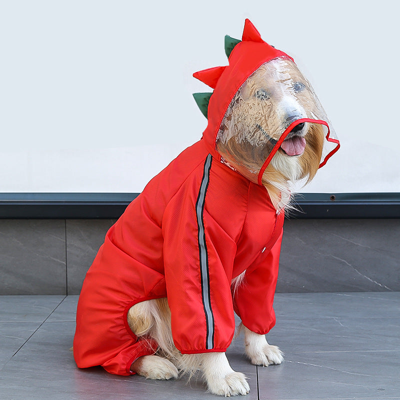 The Dragon-Themed Dog Raincoat