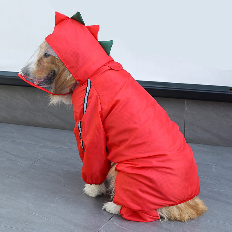 The Dragon-Themed Dog Raincoat