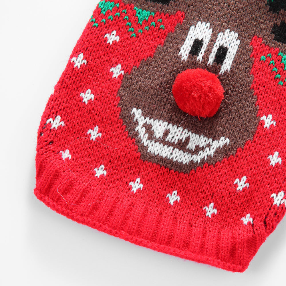 The Jolly Reindeer Pooch Sweater