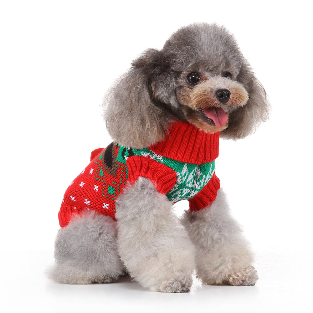 The Jolly Reindeer Pooch Sweater