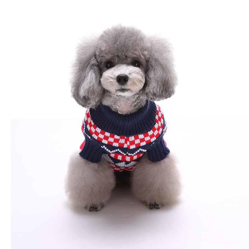 The Cozy Fair Isle Knitted Dog Sweater