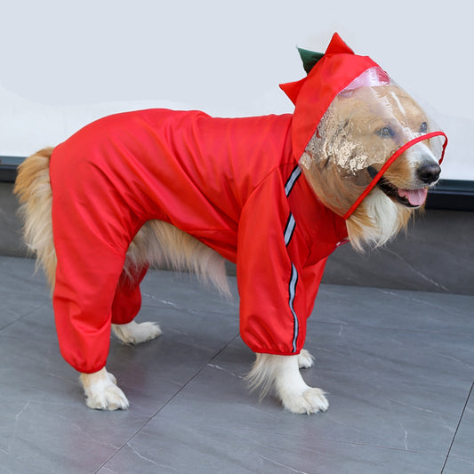 The Dragon-Themed Dog Raincoat