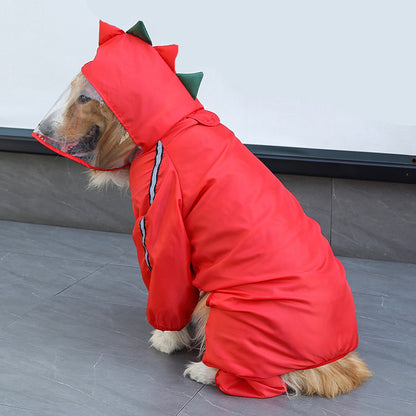 The Dragon-Themed Dog Raincoat
