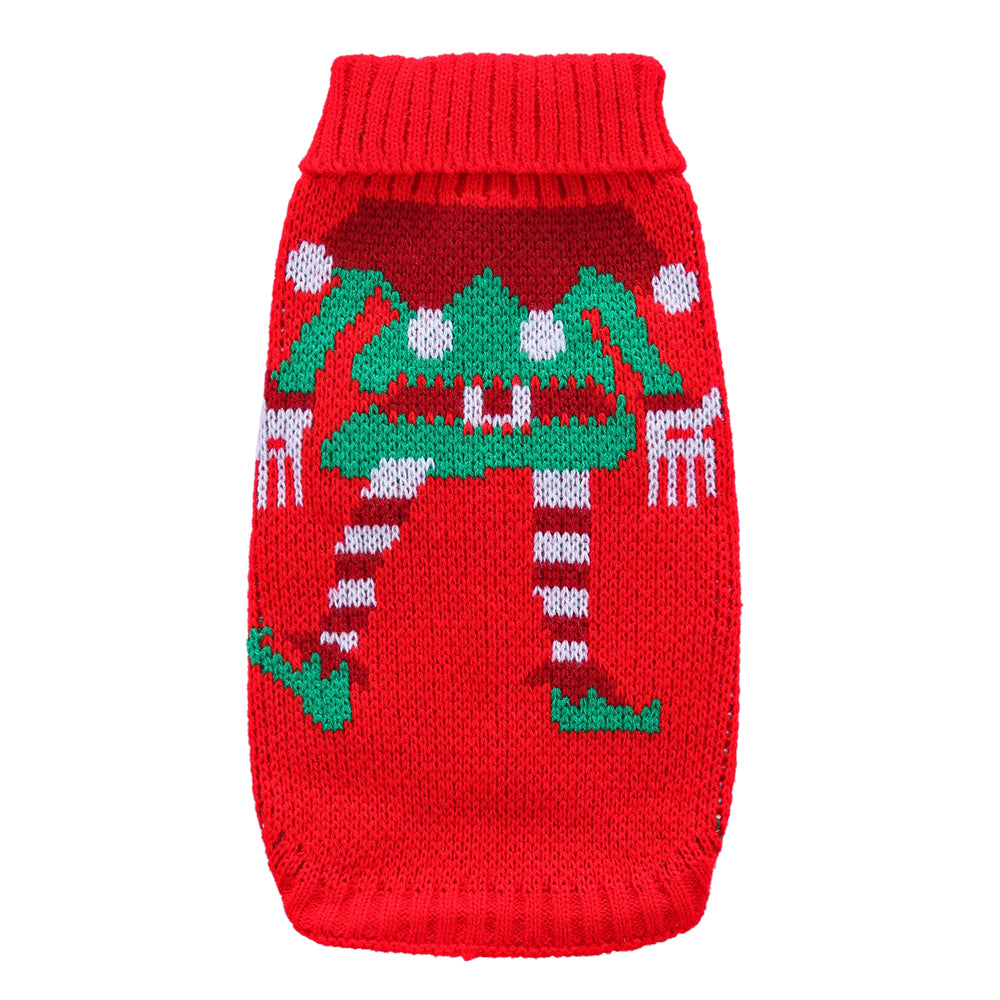 The Festive Holiday Candy Cane Dog Sweater