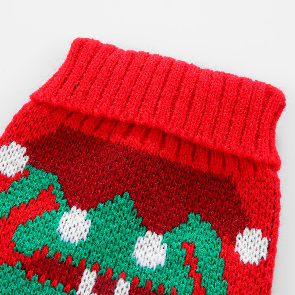 The Festive Holiday Candy Cane Dog Sweater