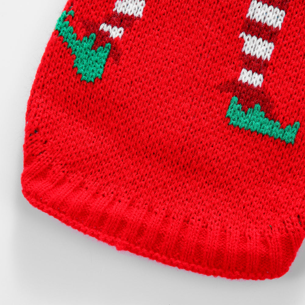 The Festive Holiday Candy Cane Dog Sweater