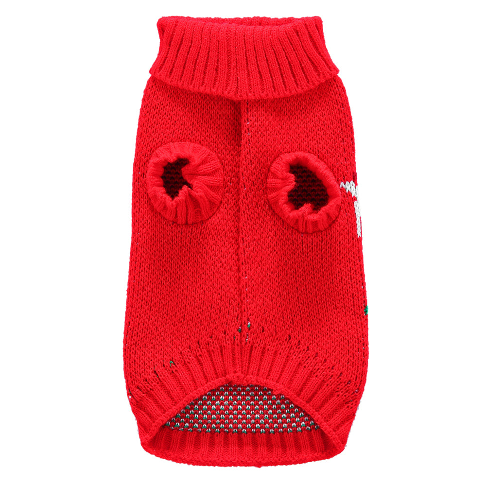 The Festive Holiday Candy Cane Dog Sweater
