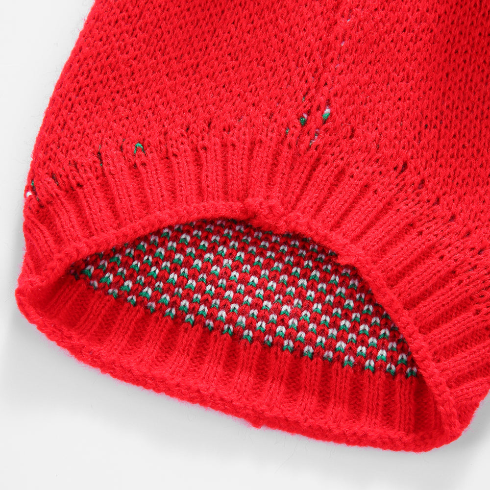 The Festive Holiday Candy Cane Dog Sweater