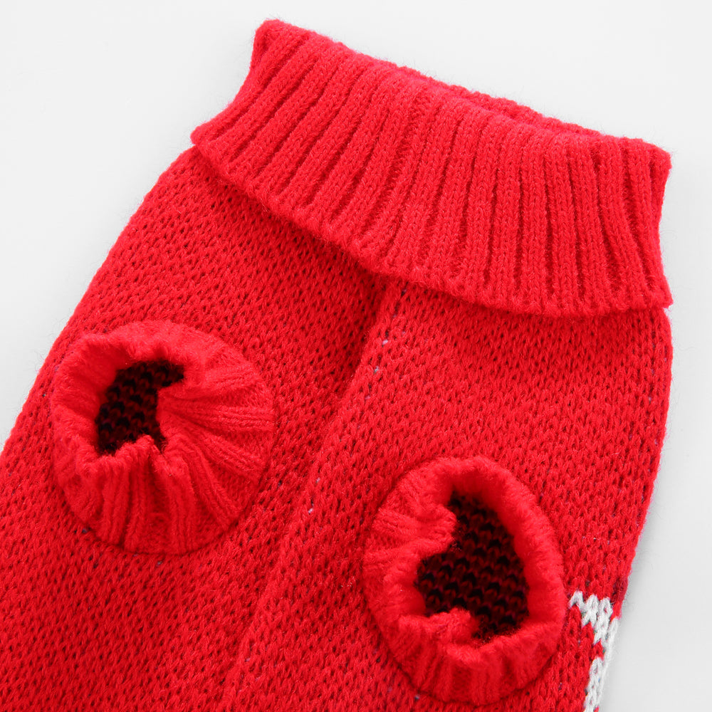 The Festive Holiday Candy Cane Dog Sweater