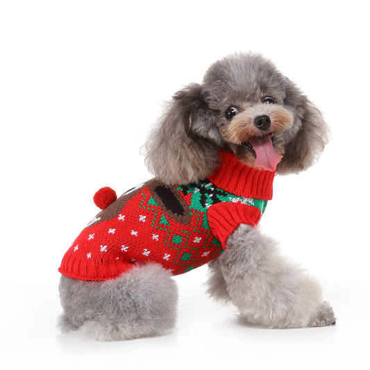 The Jolly Reindeer Pooch Sweater