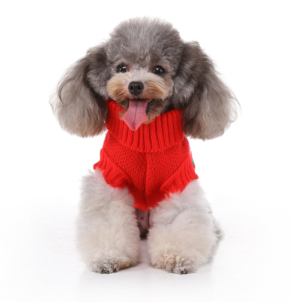 The Festive Holiday Candy Cane Dog Sweater