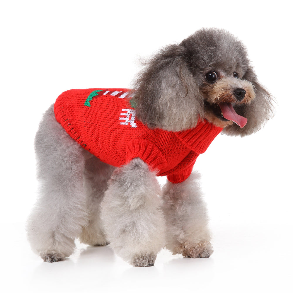 The Festive Holiday Candy Cane Dog Sweater