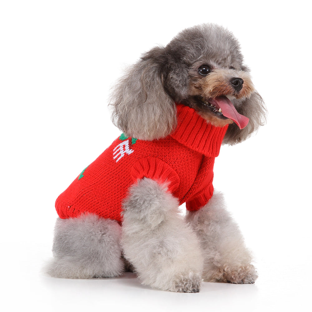 The Festive Holiday Candy Cane Dog Sweater