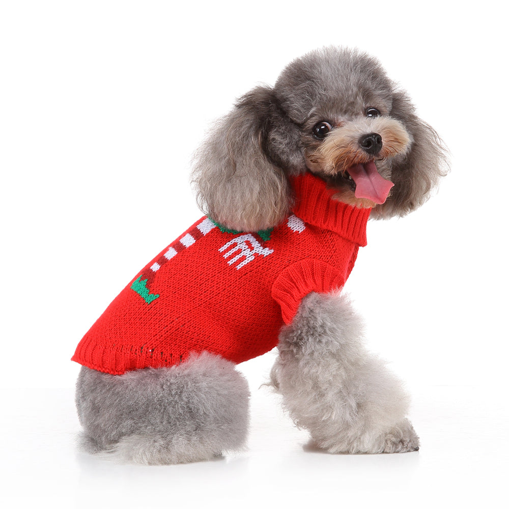 The Festive Holiday Candy Cane Dog Sweater