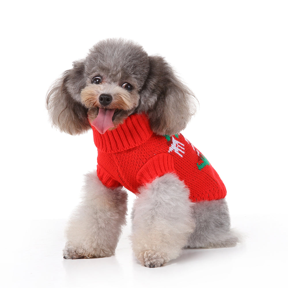 The Festive Holiday Candy Cane Dog Sweater