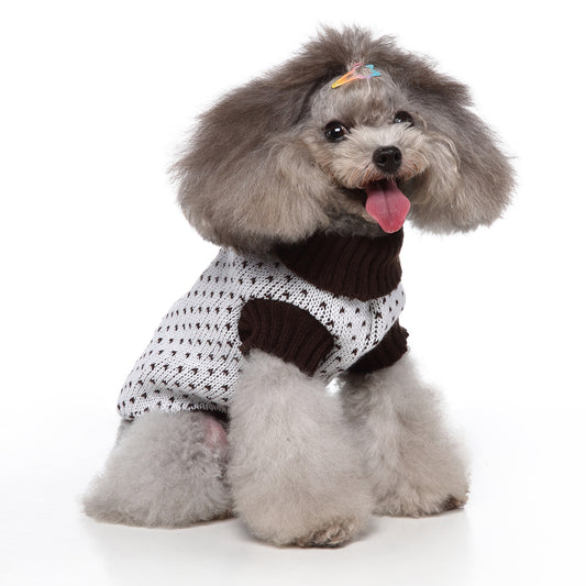The Heart Print Dog Sweater