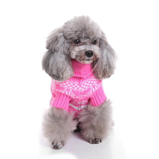 The Pretty in Pink Dog Sweater