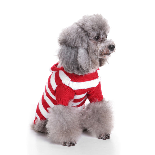 The Candy Cane Stripes Dog Sweater