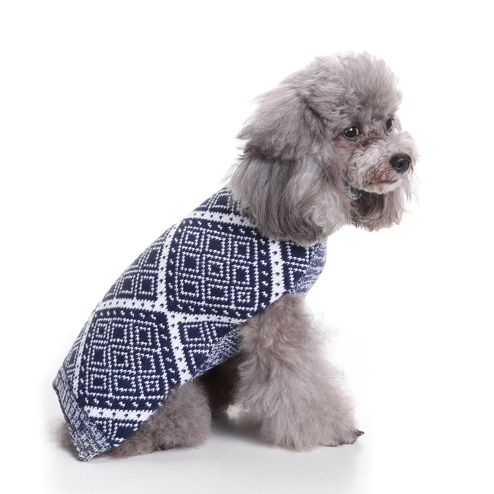 The Cozy Diamond Dog Sweater