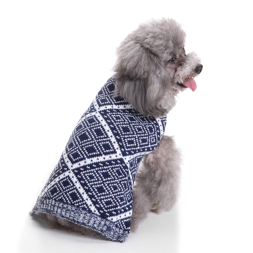 The Cozy Diamond Dog Sweater