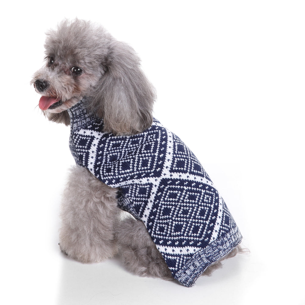 The Cozy Diamond Dog Sweater