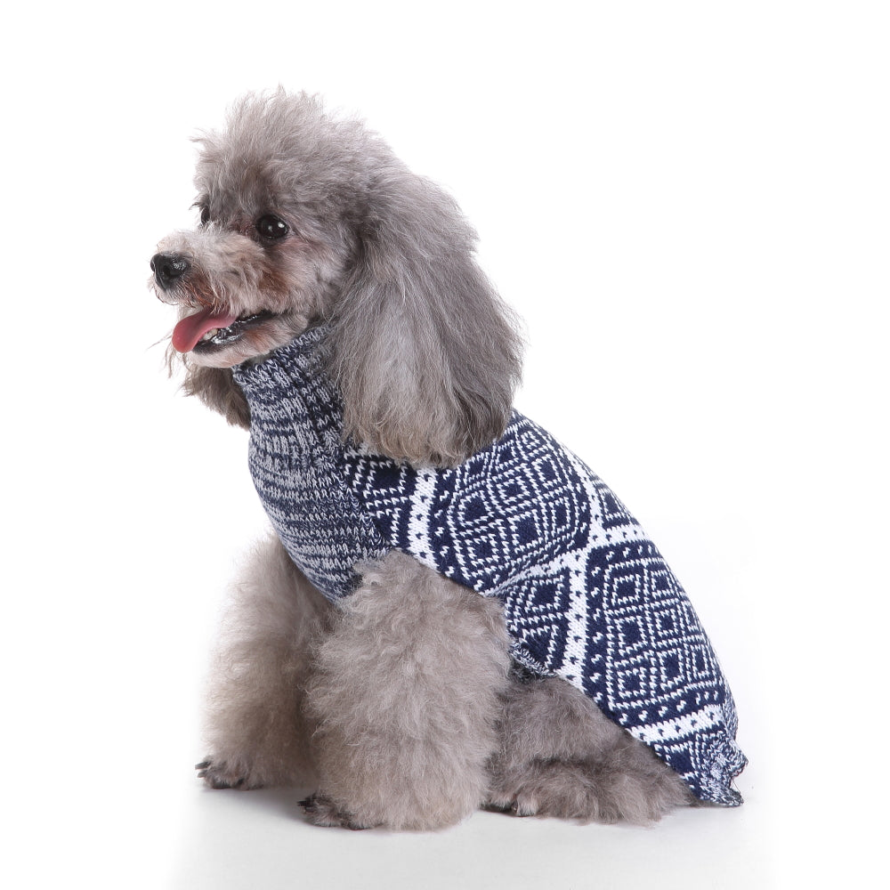The Cozy Diamond Dog Sweater