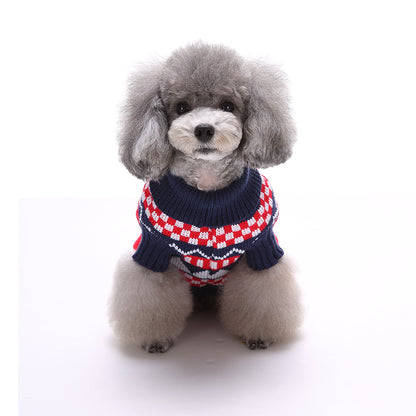 The Cozy Fair Isle Knitted Dog Sweater