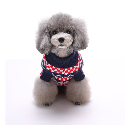 The Cozy Fair Isle Knitted Dog Sweater