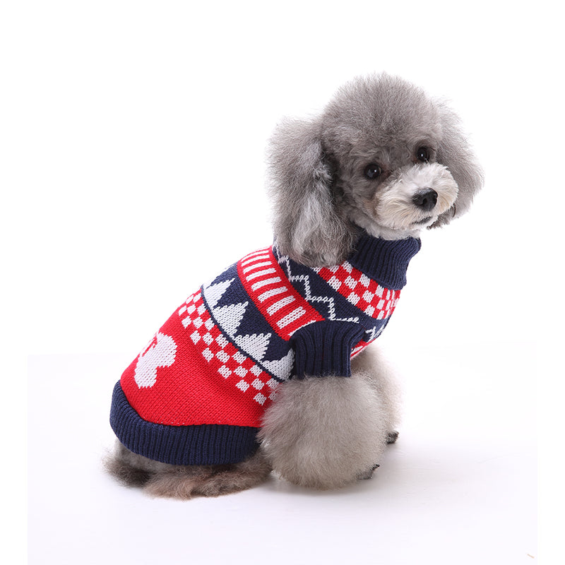 The Cozy Fair Isle Knitted Dog Sweater